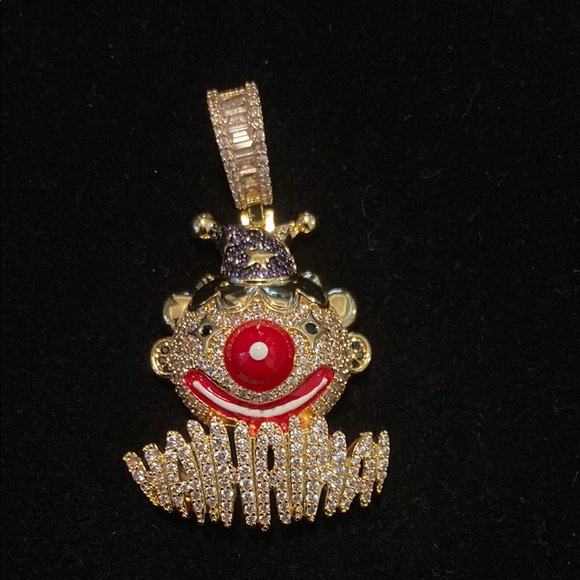 Iced Out Clown Pendant